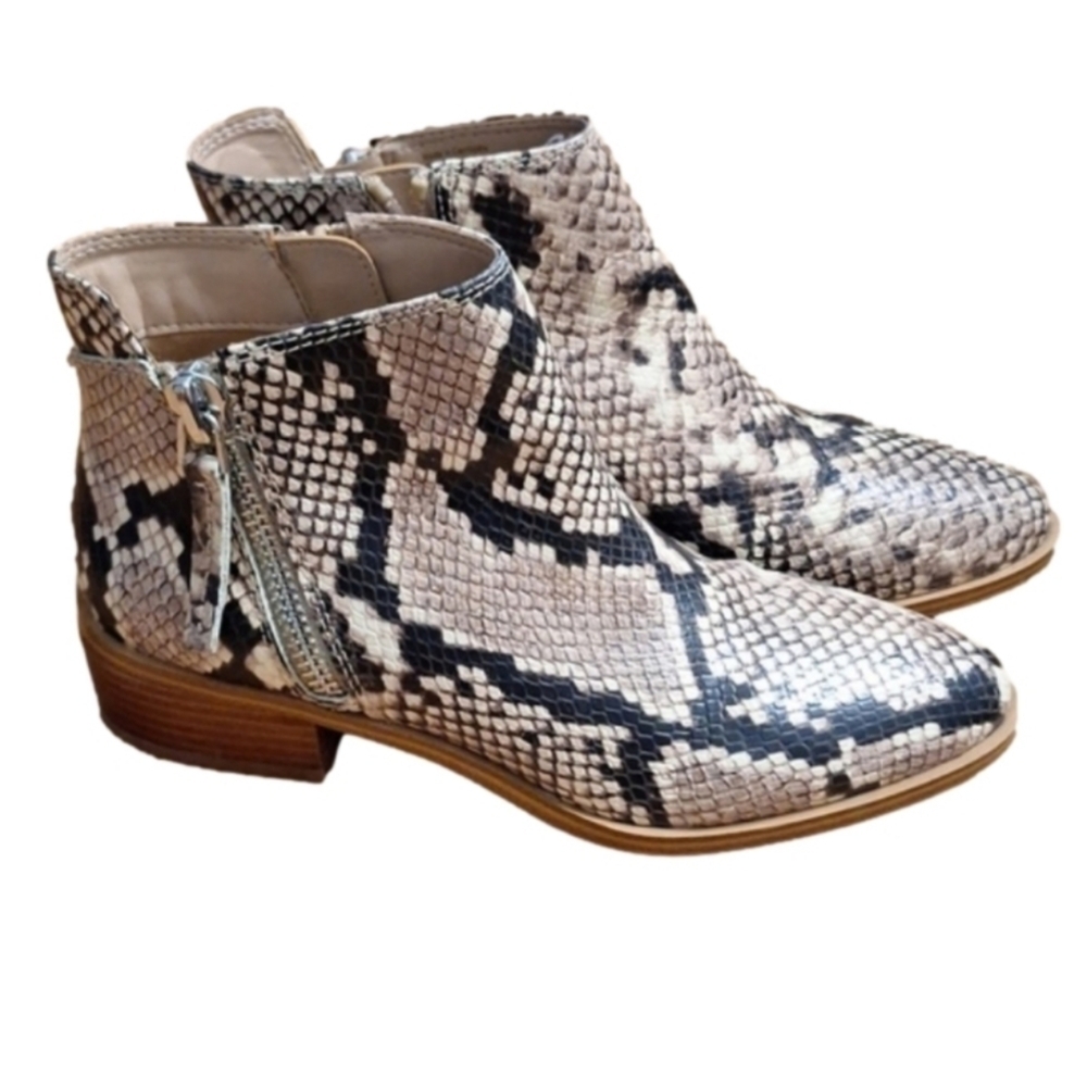 Aldo Snakeskin Ankle Boots